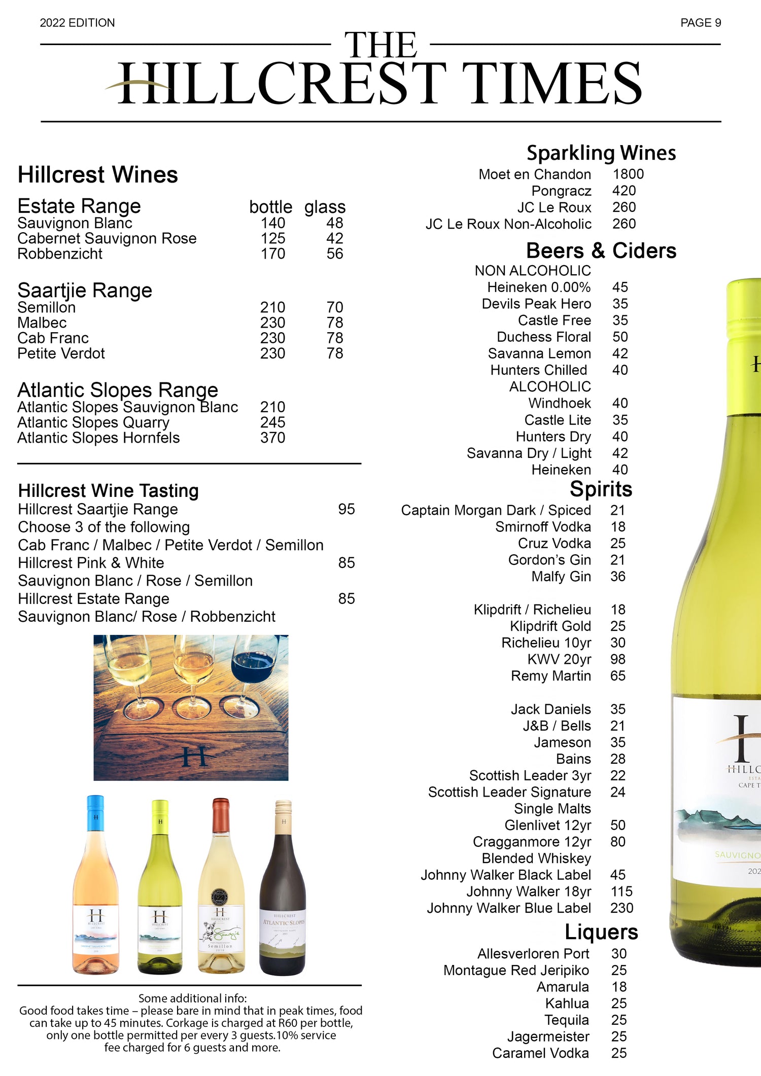 Our Menu Hillcrestfarm